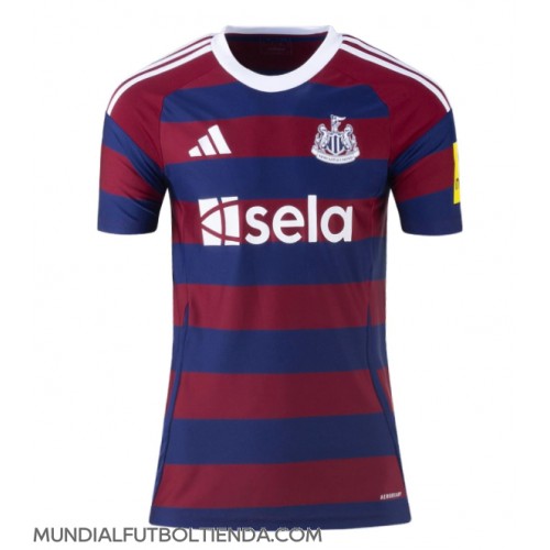 Camiseta Newcastle United Segunda Equipación Replica 2024-25 para mujer mangas cortas